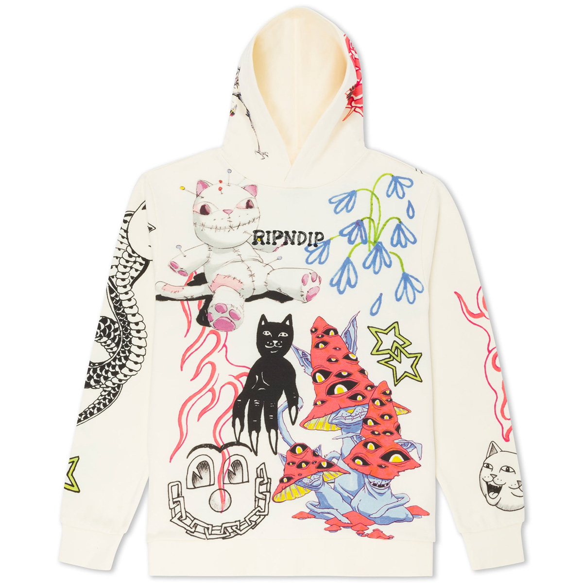 RIPNDIP Travis Hoodie Off White RIPNDIP Travis Hoodie Off White