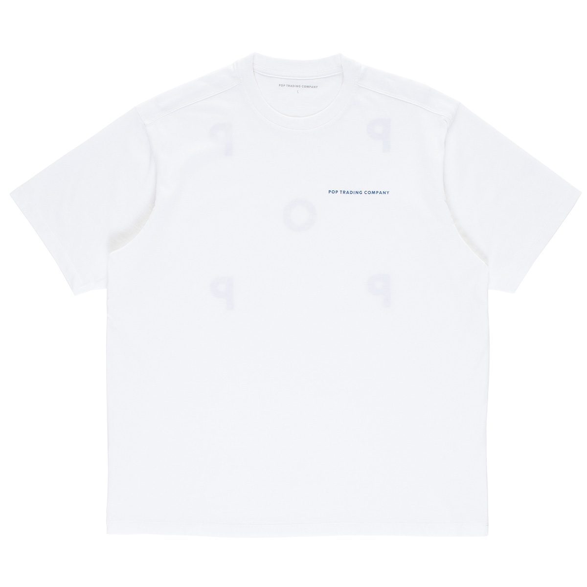POP Logo T-Shirt White/Dutch Blue
