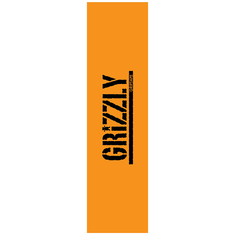 Grizzly Stamped Necessities Griptape Sheet Orange 9.0