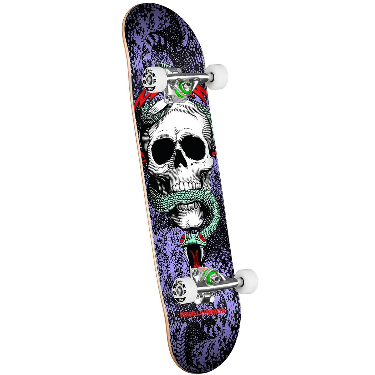 Powell Peralta Skull & Snake Complete Skateboard Black/Purple 7.75 Powell Peralta Skull & Snake Complete Skateboard Black/Purple 7.75