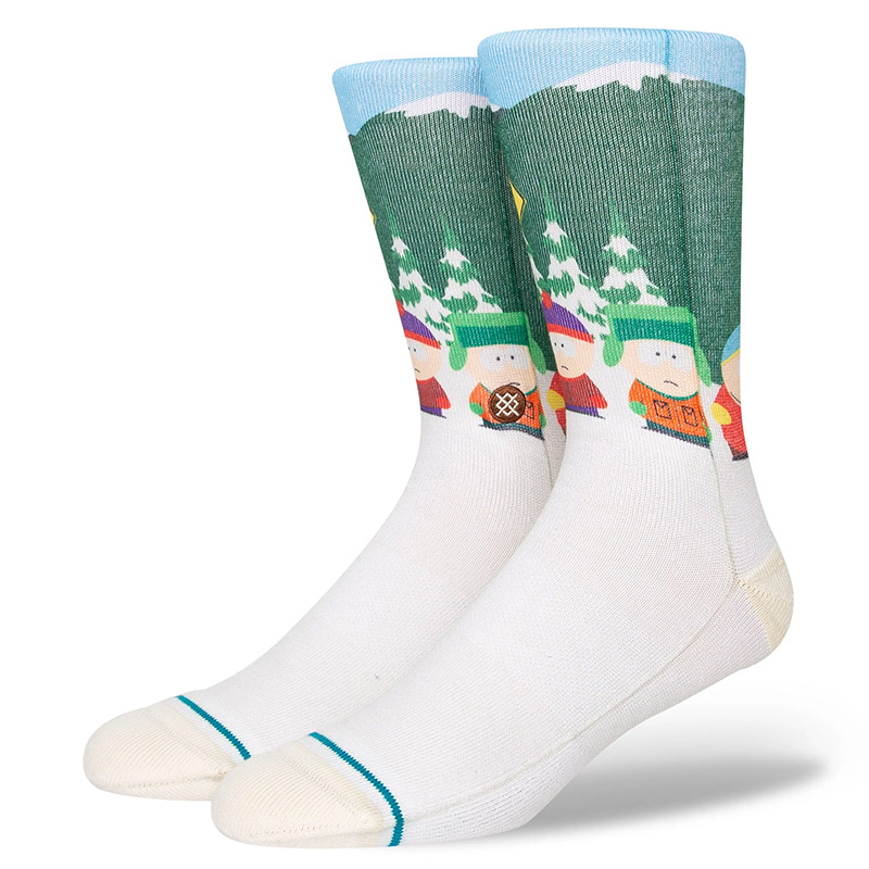 Stance X South Park Bus Stop Socks Vintage White Stance X South Park Bus Stop Socks Vintage White