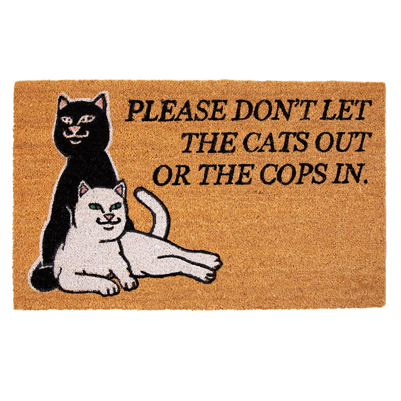 RIPNDIP Dont Let The Cops In Rug Brown RIPNDIP Dont Let The Cops In Rug Brown