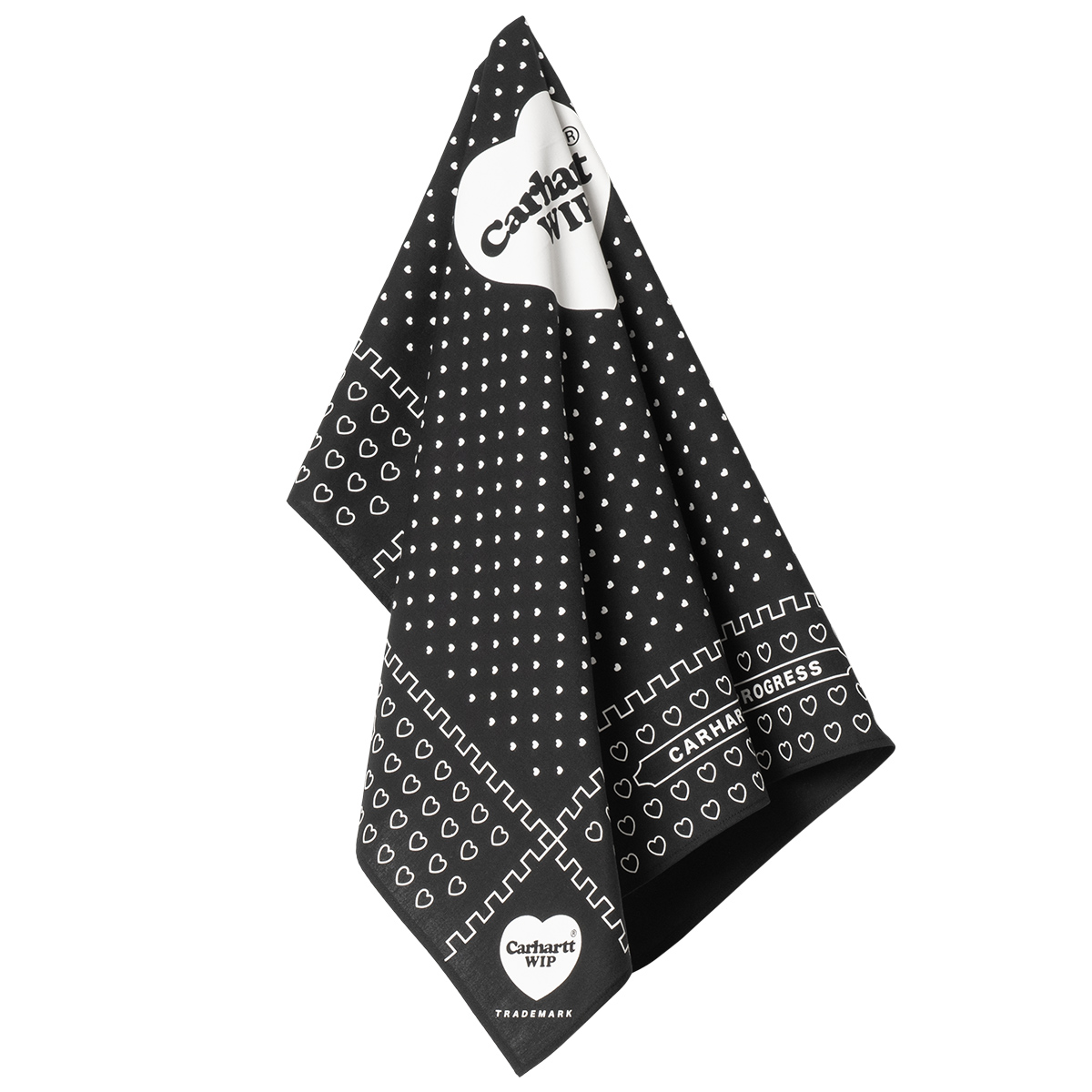 Carhartt WIP Heart Bandana Print Black Carhartt WIP Heart Bandana Print Black