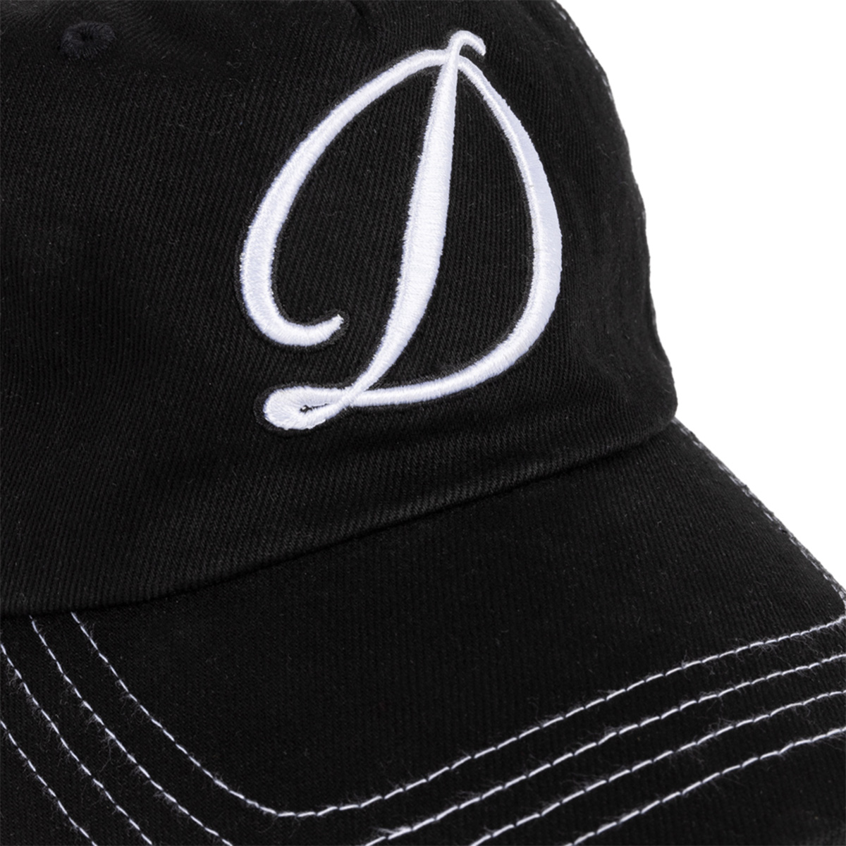 Dime Cursive Denim Worker Cap Black Washed