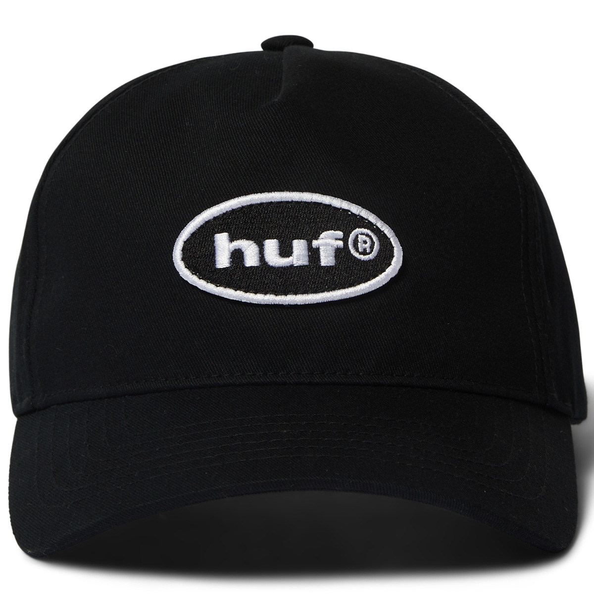 HUF 89 Oval 5 Panel Cap Black