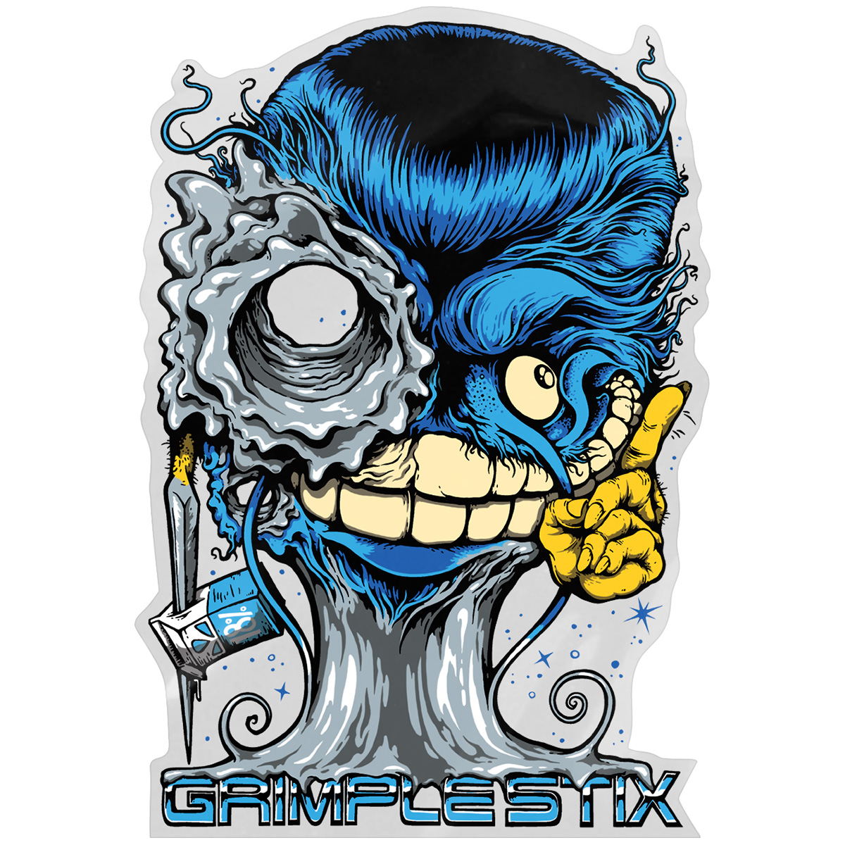 Anti Hero Grimplestix G-1000 Sticker 6.5 Inch