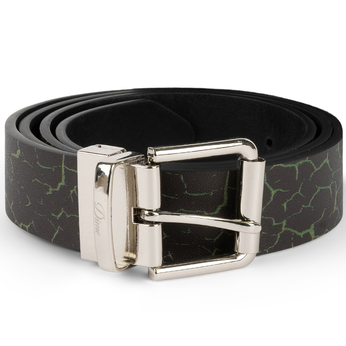 Dime Reversible Leather Belt Black/Black Dime Reversible Leather Belt Black/Black