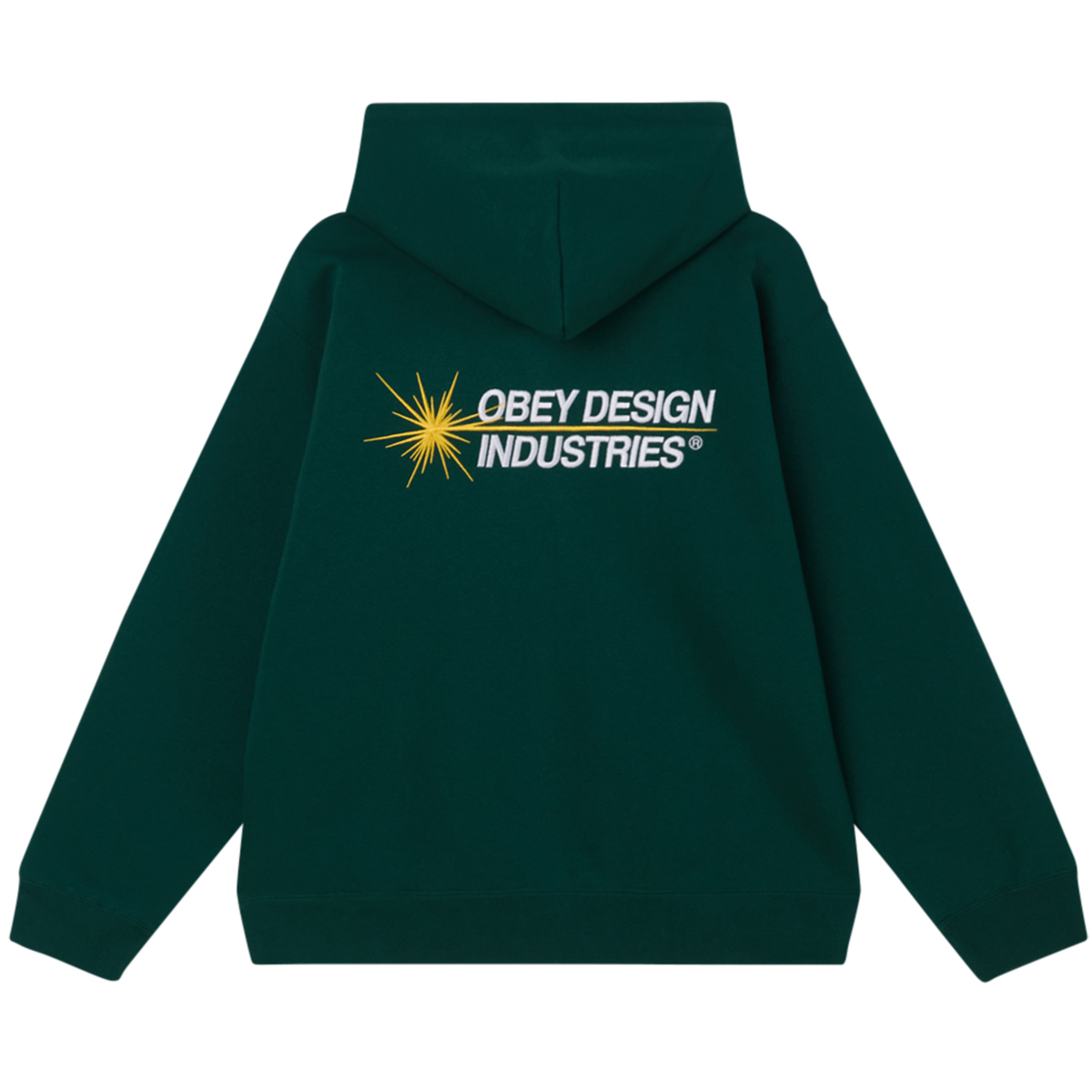 Obey Industries Hooded Sweater Rain Forest Obey Industries Hooded Sweater Rain Forest