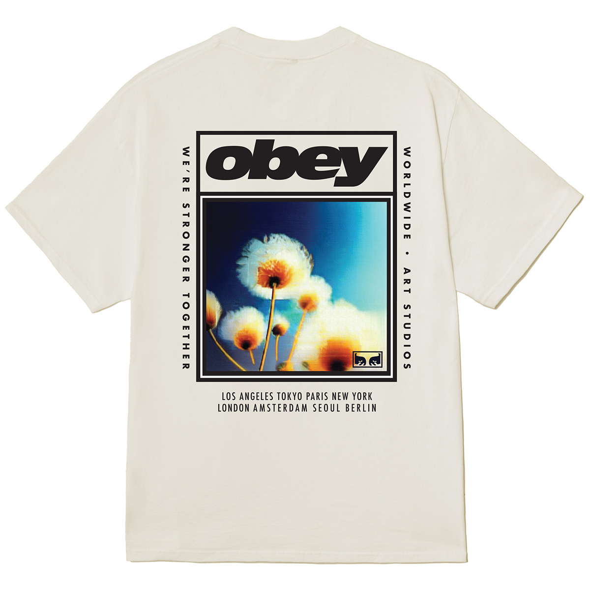 Obey Stronger Together T-Shirt Vintage White
