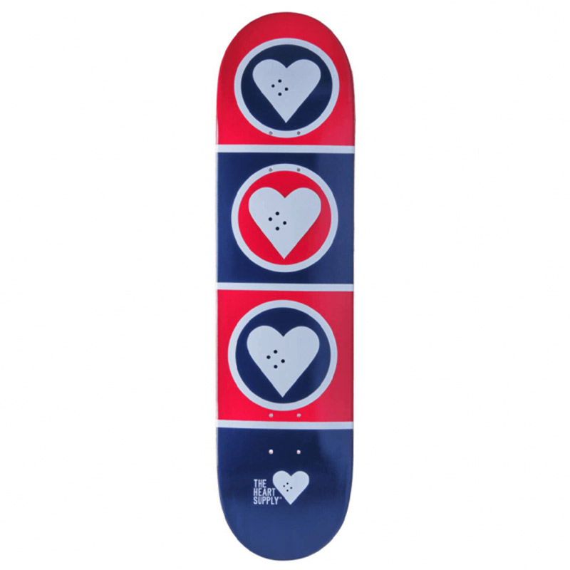 The Heart Supply Squad Deck Blue/Red 8 The Heart Supply Squad Deck Blue/Red 8