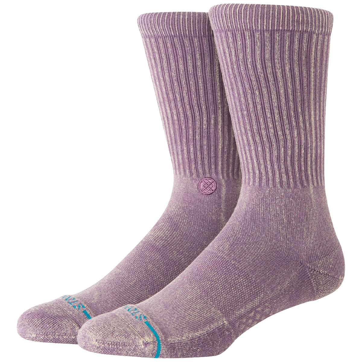 Stance Icon Dyed Crew Socks Plum