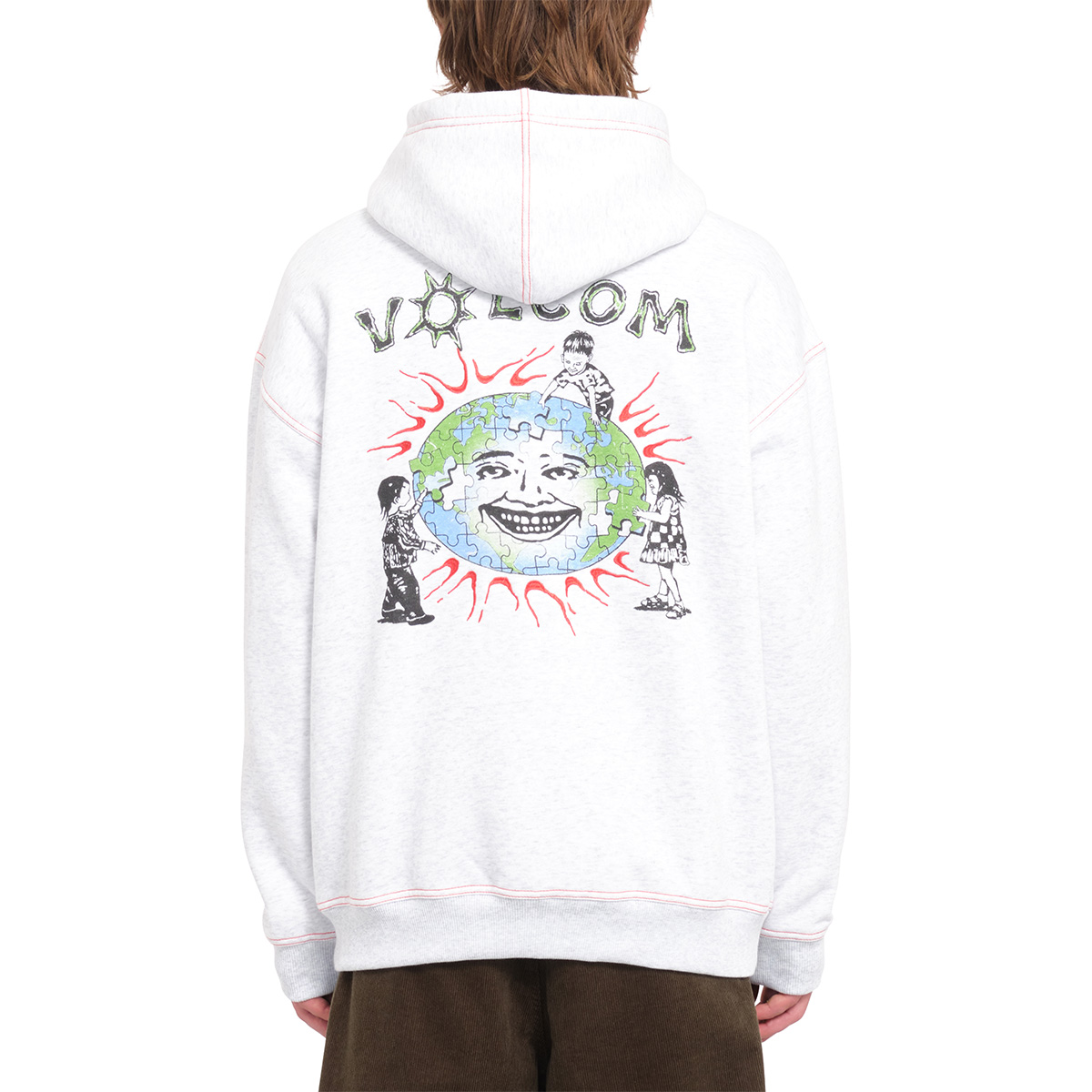Volcom Keutchi Hooded Sweater Bone Heather