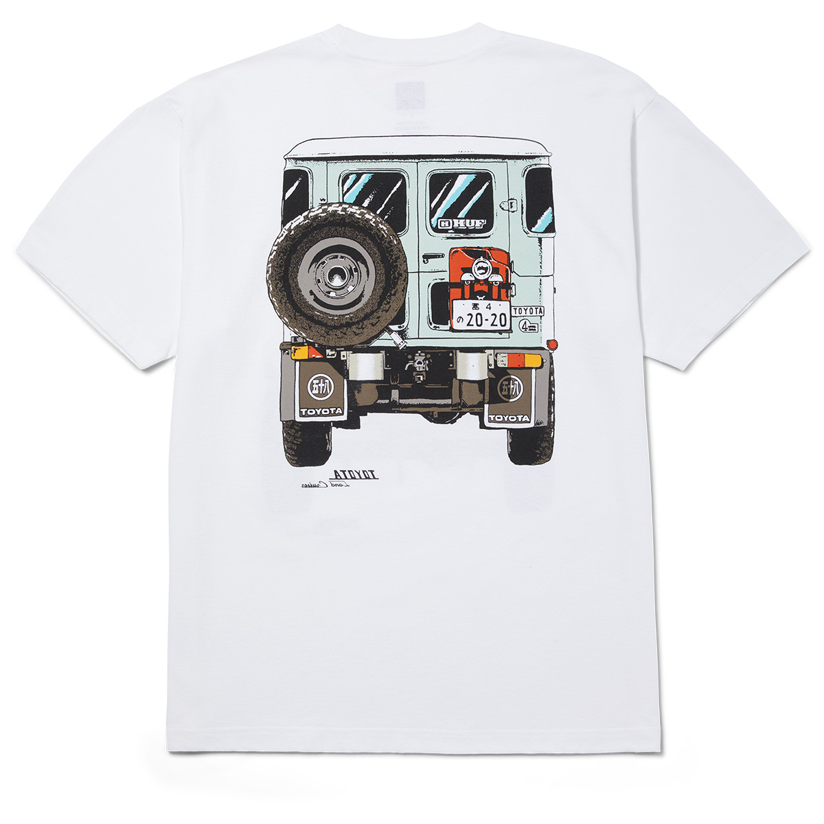 HUF X Toyota Land Cruiser Sixties T-Shirt White HUF X Toyota Land Cruiser Sixties T-Shirt White