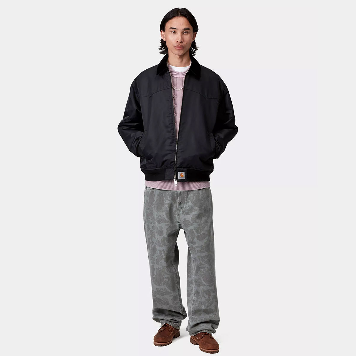 Carhartt WIP Duck Landon Pant Camo Duck Black Heavy Bleached