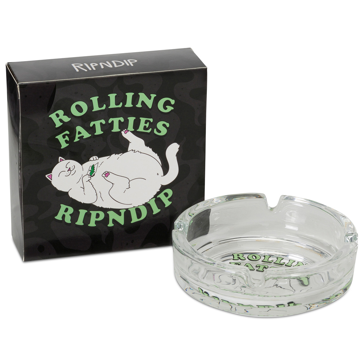 RipnDip Rolling Fatties Ash Tray Clear