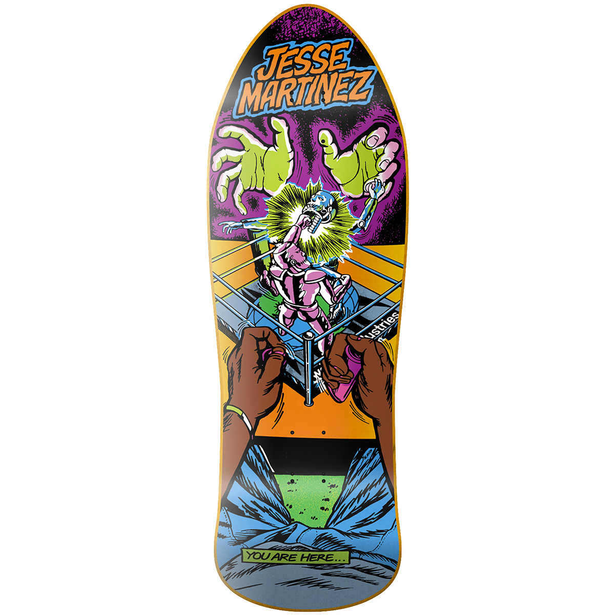 World Industries Jesse Martinez Rock'em Sock'em Skateboard Deck 10.125