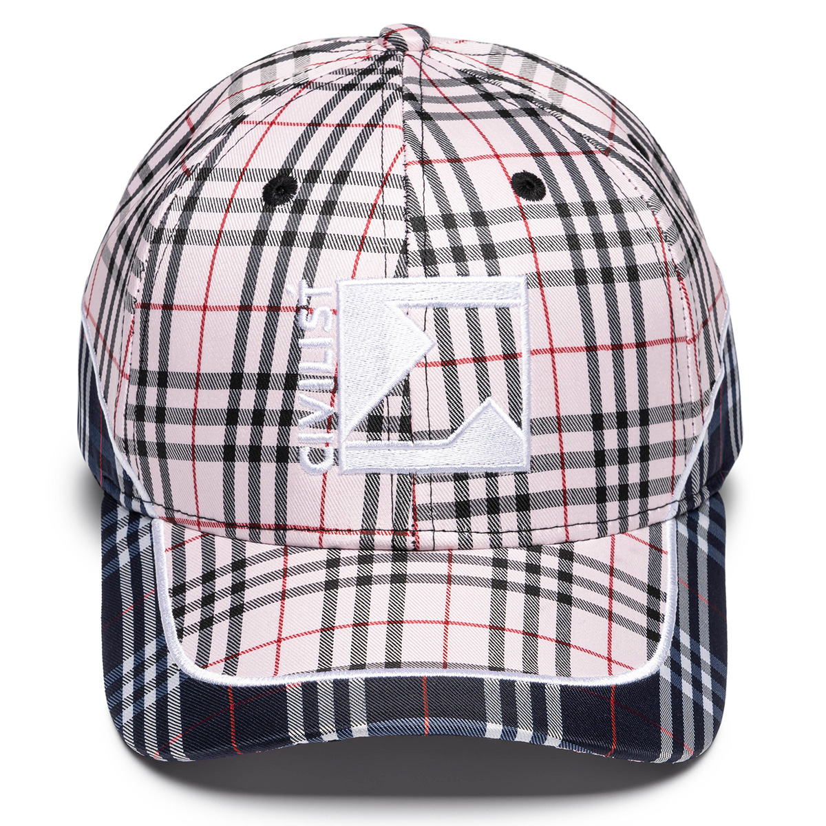 Civilist Checks Low Pro Cap Pink/Blue Civilist Checks Low Pro Cap Pink/Blue