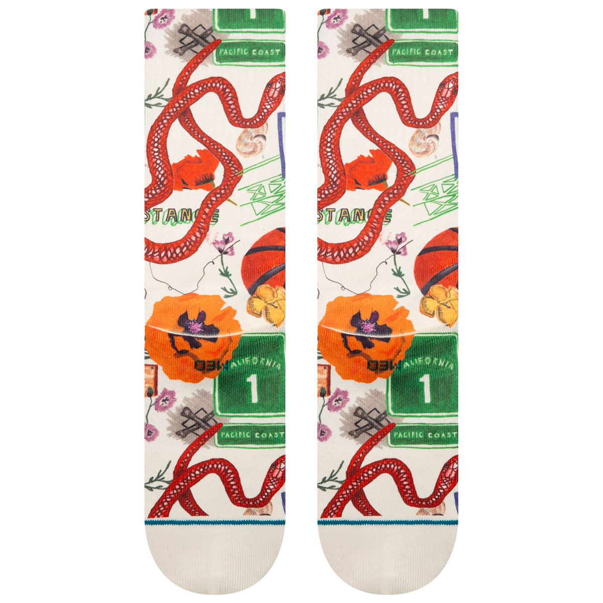 Stance Calication Crew Socks Canvas Stance Calication Crew Socks Canvas