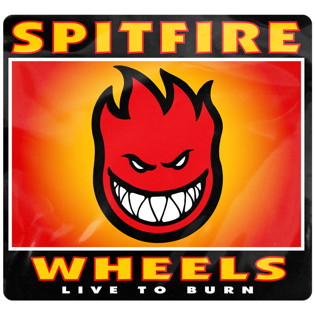 Spitfire Bighead Box Sticker Black Medium