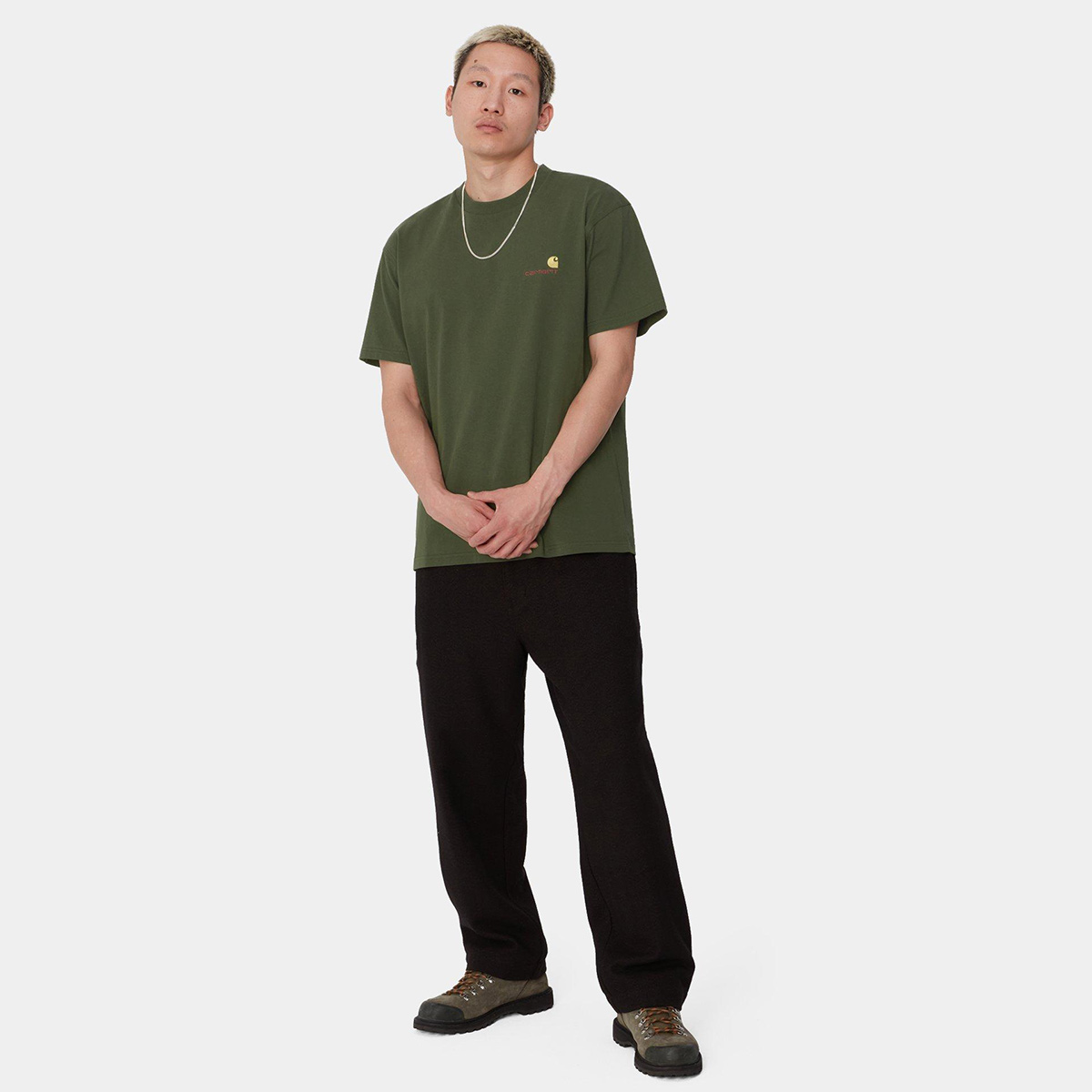 Carhartt WIP American Script T-Shirt Tarragon Carhartt WIP American Script T-Shirt Tarragon