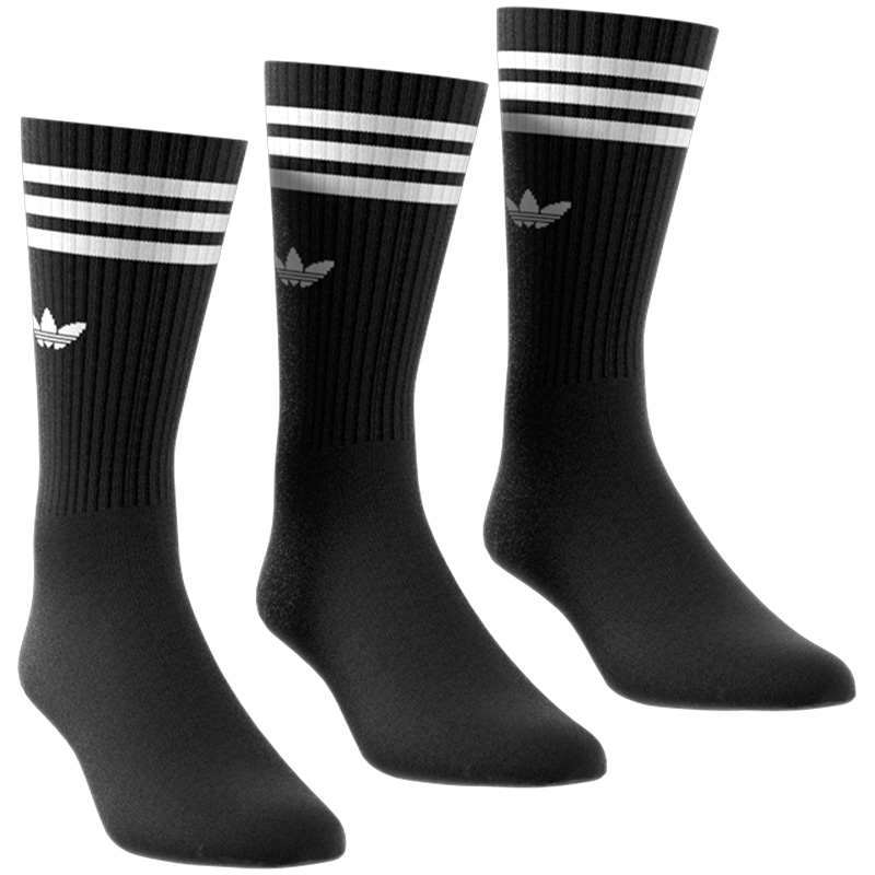 adidas High Crew Socks Black 3-Pack adidas High Crew Socks Black 3-Pack