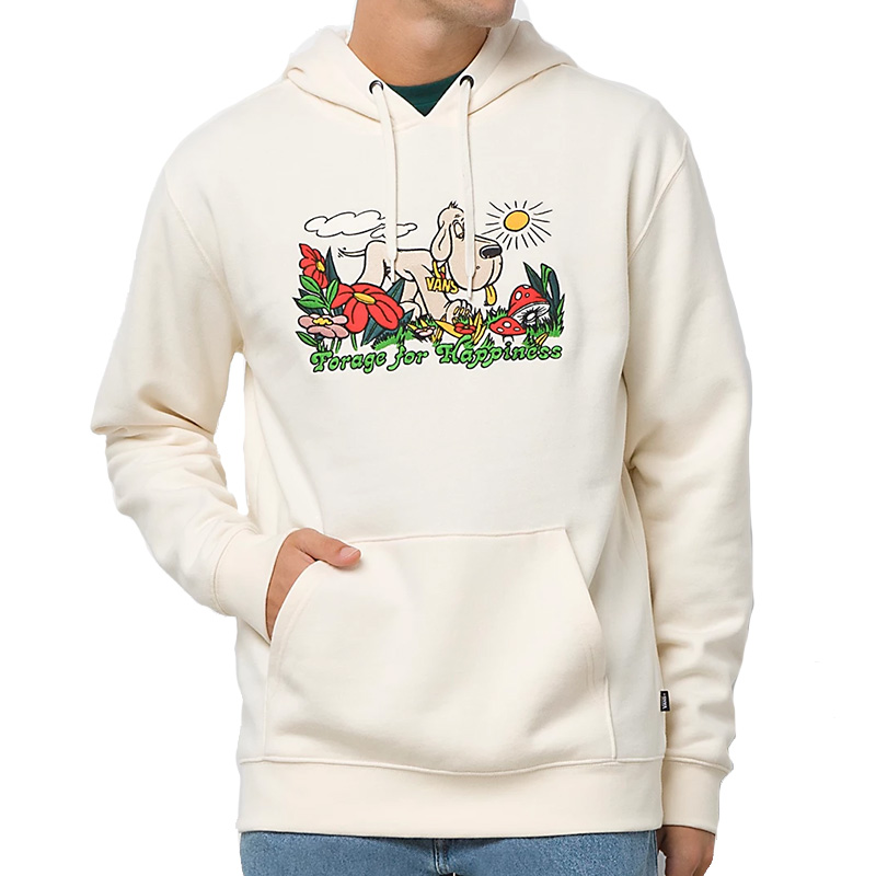 Vans Murshroom Hound Hoodie White Vans Murshroom Hound Hoodie White