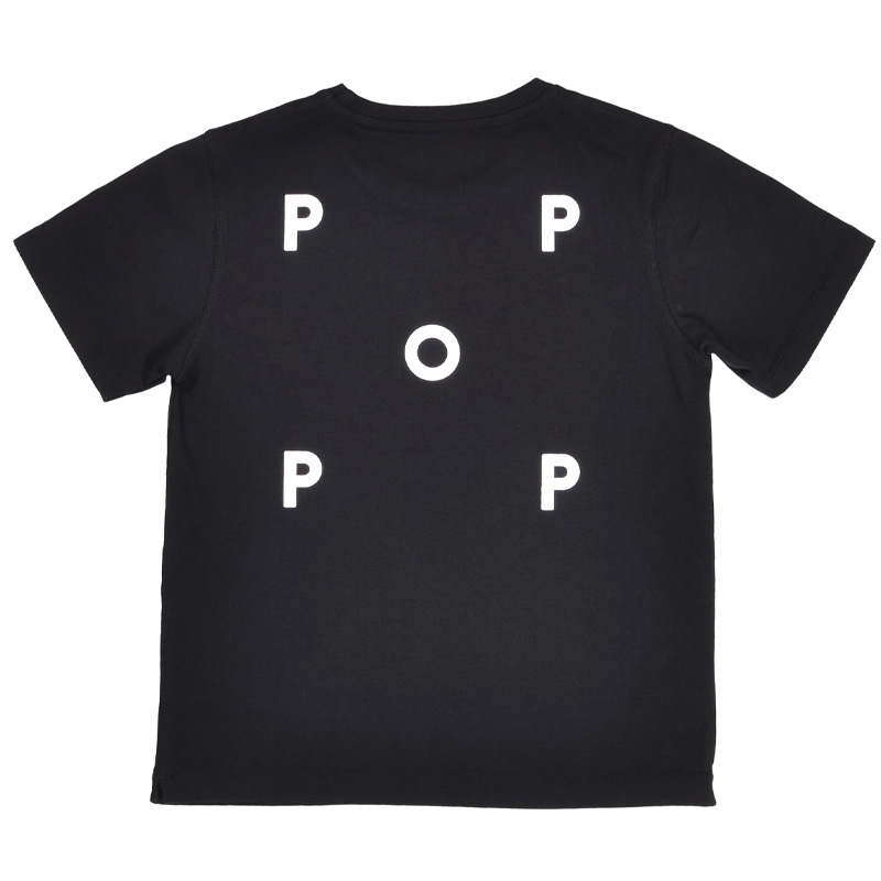 Pop Trading Company Kids Logo T-Shirt Black/White