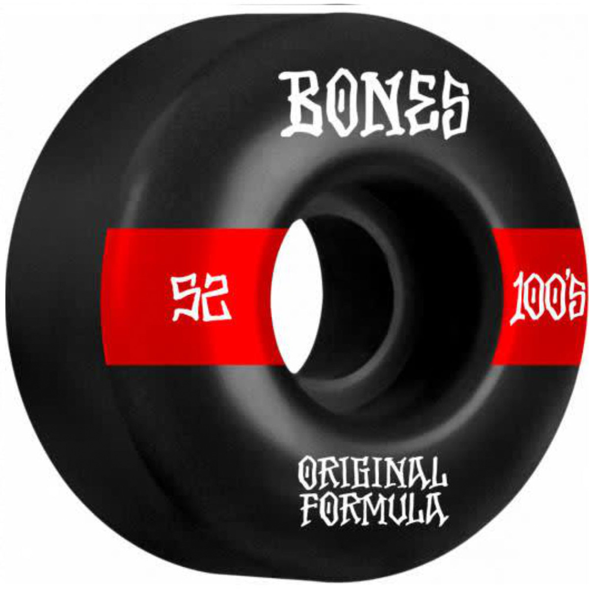 Bones 100's #14 V4 Wide Wheels 100a Black 52mm