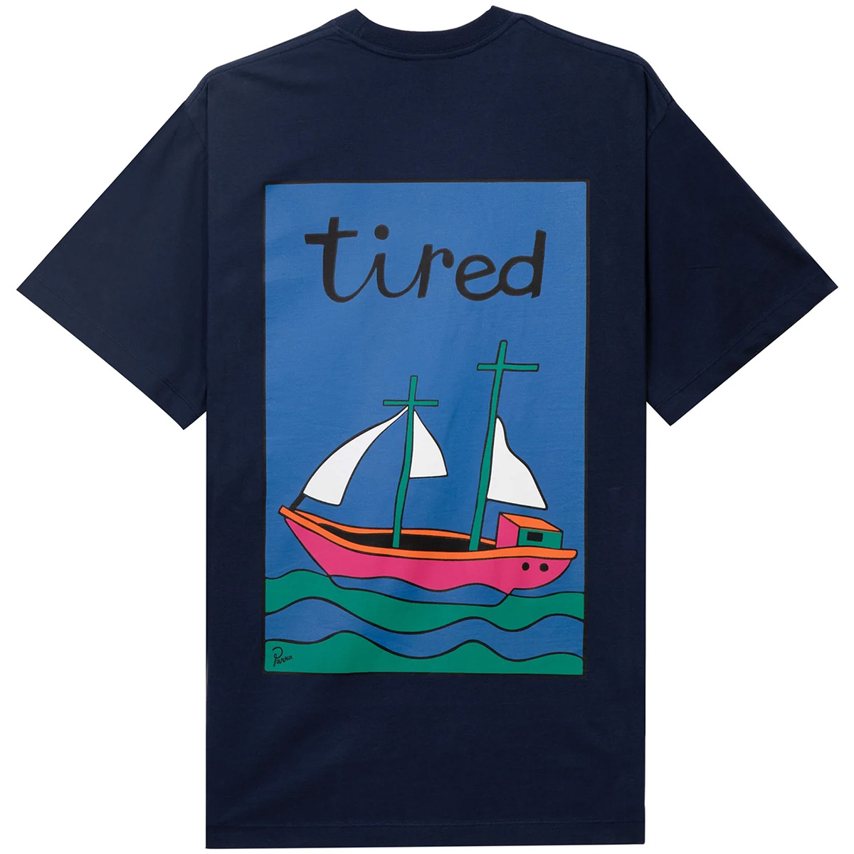 Tired The Ship Has Sailed T-Shirt Navy