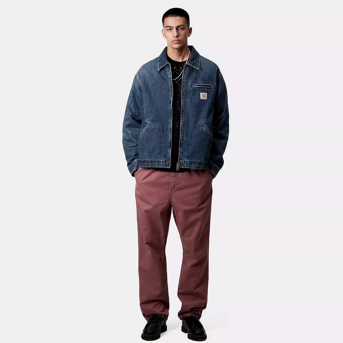 Carhartt WIP OG Detroit Jacket Blue Dark Used Wash Carhartt WIP OG Detroit Jacket Blue Dark Used Wash