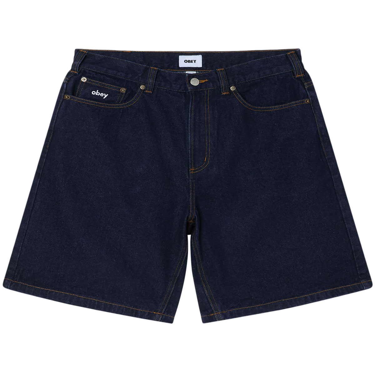 Obey Bigwig Baggy Denim Short Rinse Indigo