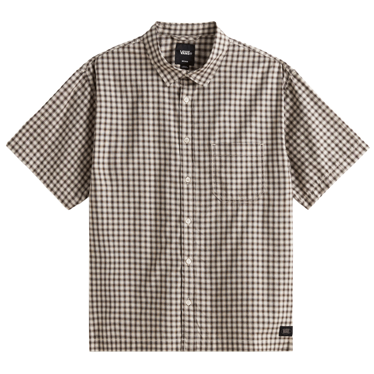 Vans Larkspur Mini Plaid Shirt Oatmeal/Demitasse