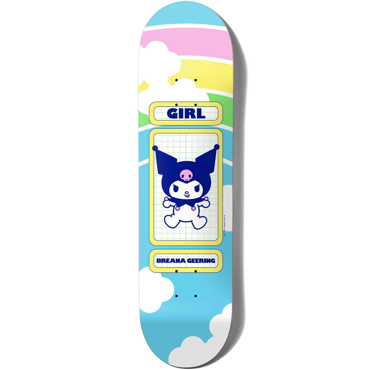 Girl Geering Hello Kitty & Friends Rainbow Skateboard Deck Blind Bag 8.0