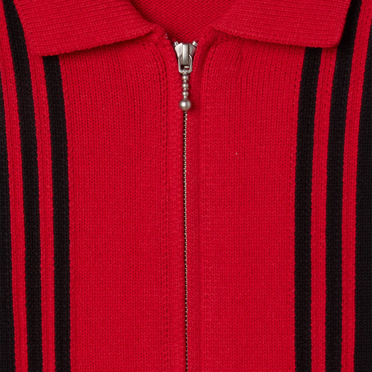 Obey Matt Zip Up Cardigan Sweater Red