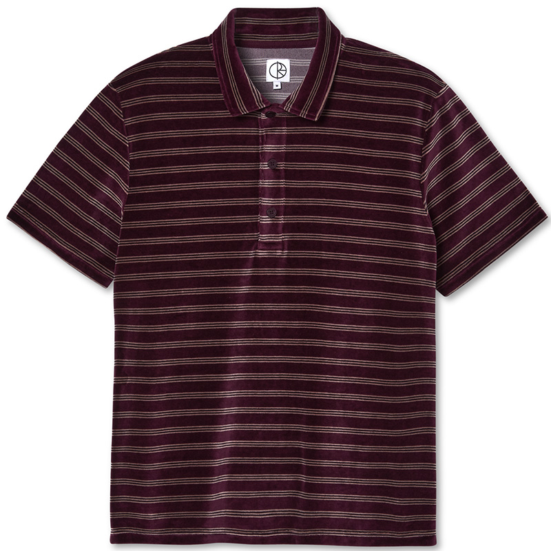 Polar Velour Polo Shirt Wine Polar Velour Polo Shirt Wine