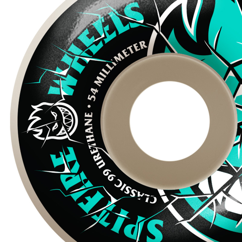 Spitfire Shattered Bighead Wheels Teal 99D 54mm