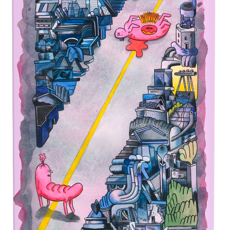 Anti Hero B.A. Hug The Pavement Skateboard Deck Lavender 8.75 Anti Hero B.A. Hug The Pavement Skateboard Deck Lavender 8.75