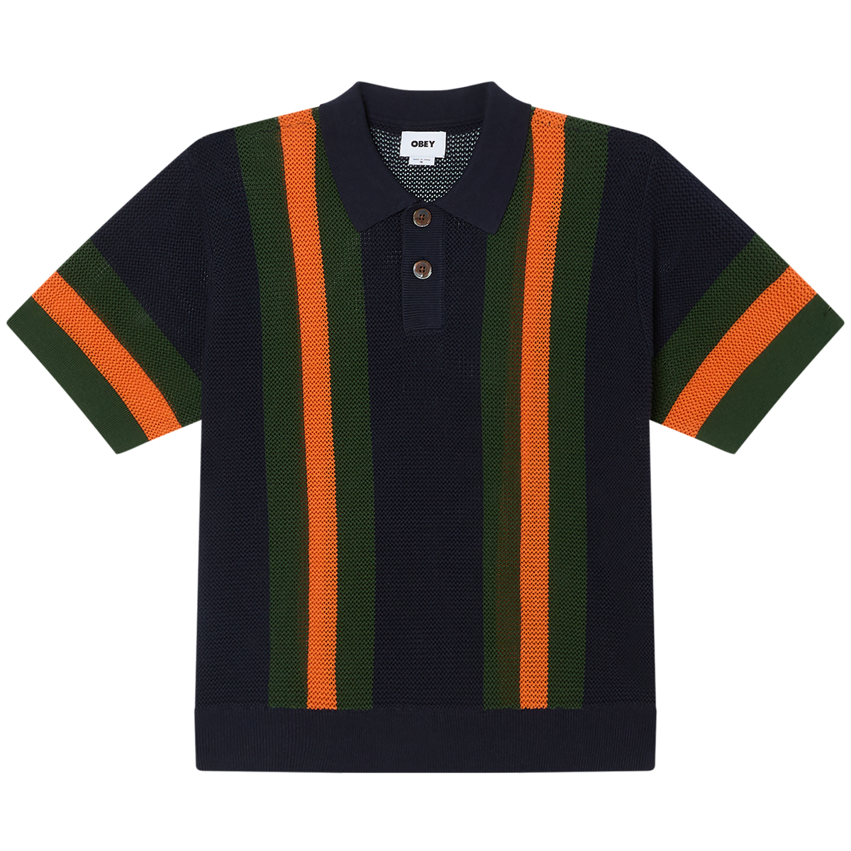 Obey Seth Polo Sweater Dark Navy