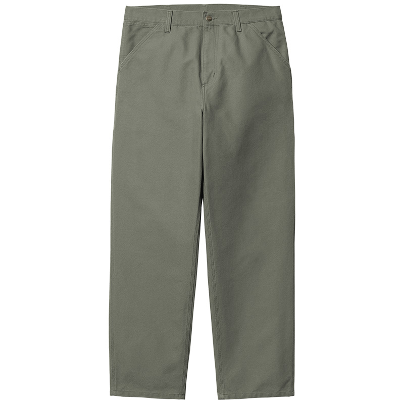 Carhartt WIP Single Knee Pant Smoke Green Rinsed Carhartt WIP Single Knee Pant Smoke Green Rinsed