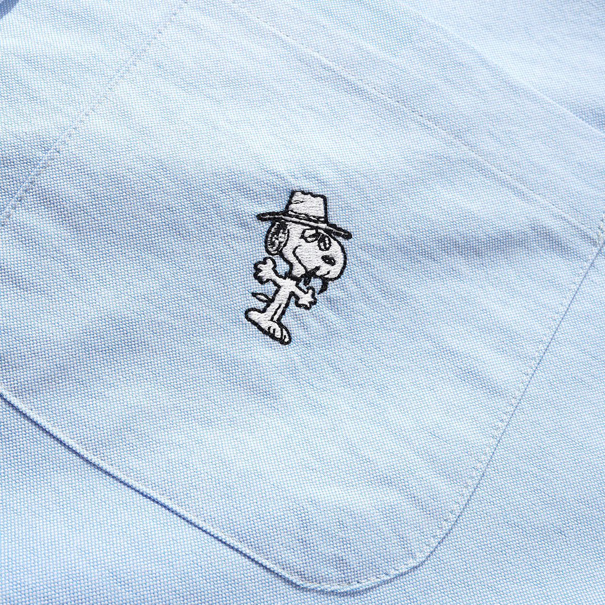 Butter Goods x Peanuts Spike Oxford Shirt Blue