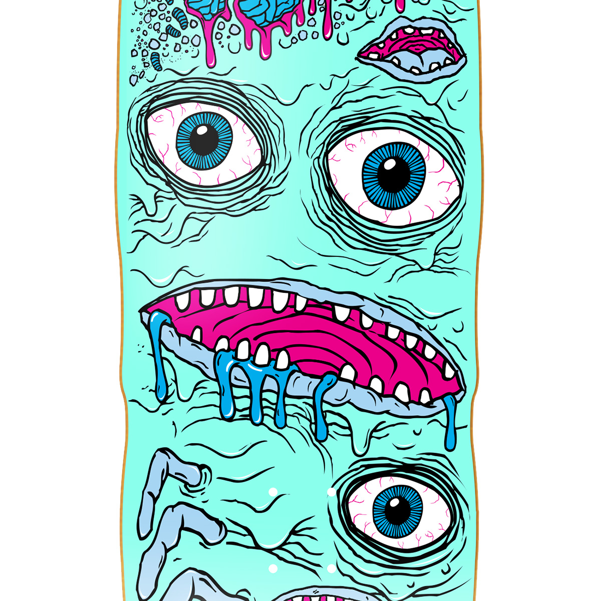 Heroin Mutator Mini Skateboard Deck 10.5