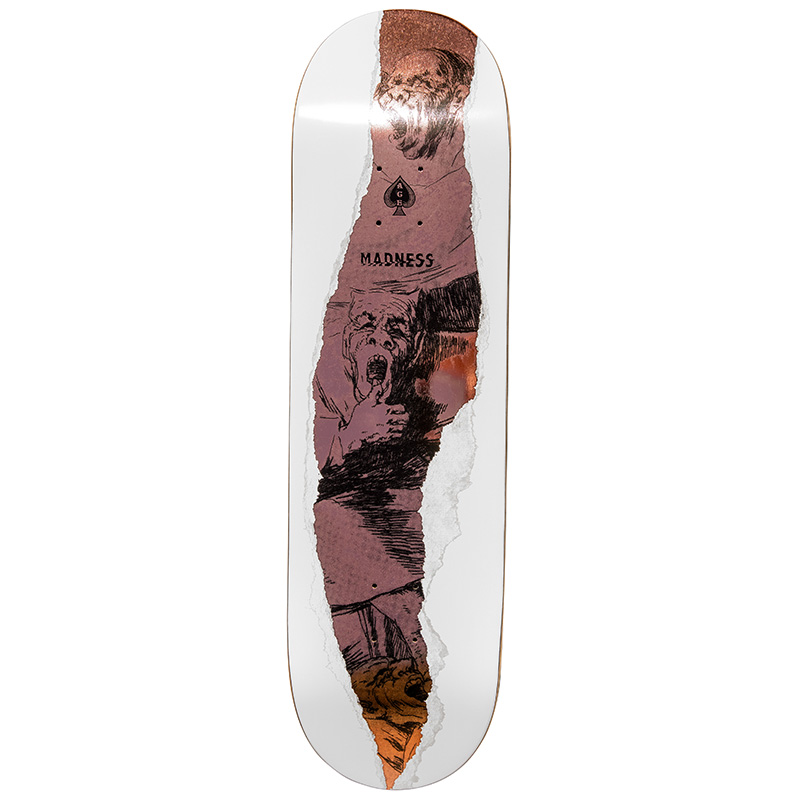 Madness Ace Torn Impact Pro Light Skateboard Deck 8.75 Madness Ace Torn Impact Pro Light Skateboard Deck 8.75