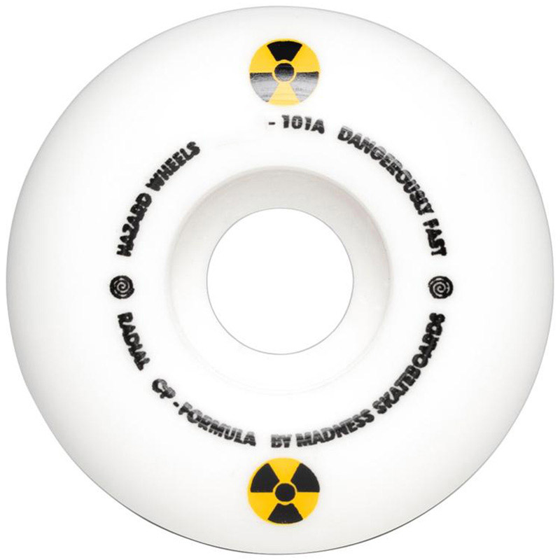 Hazard Swirl CP Radial Wheels White 60mm