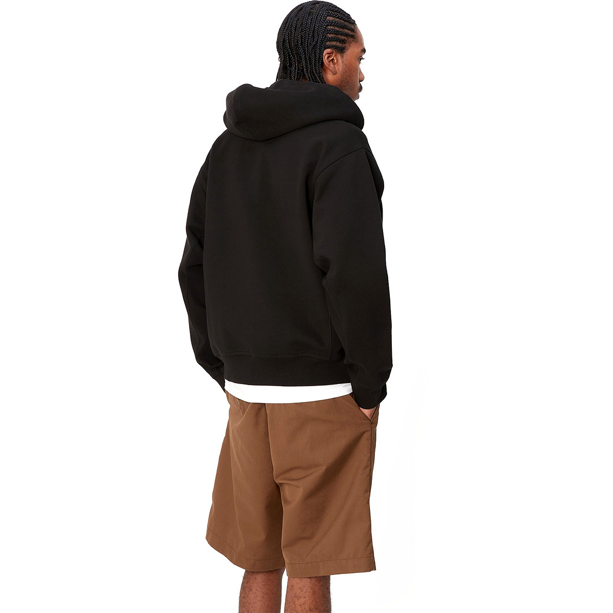 Carhartt WIP Hooded American Script Jacket Black Carhartt WIP Hooded American Script Jacket Black