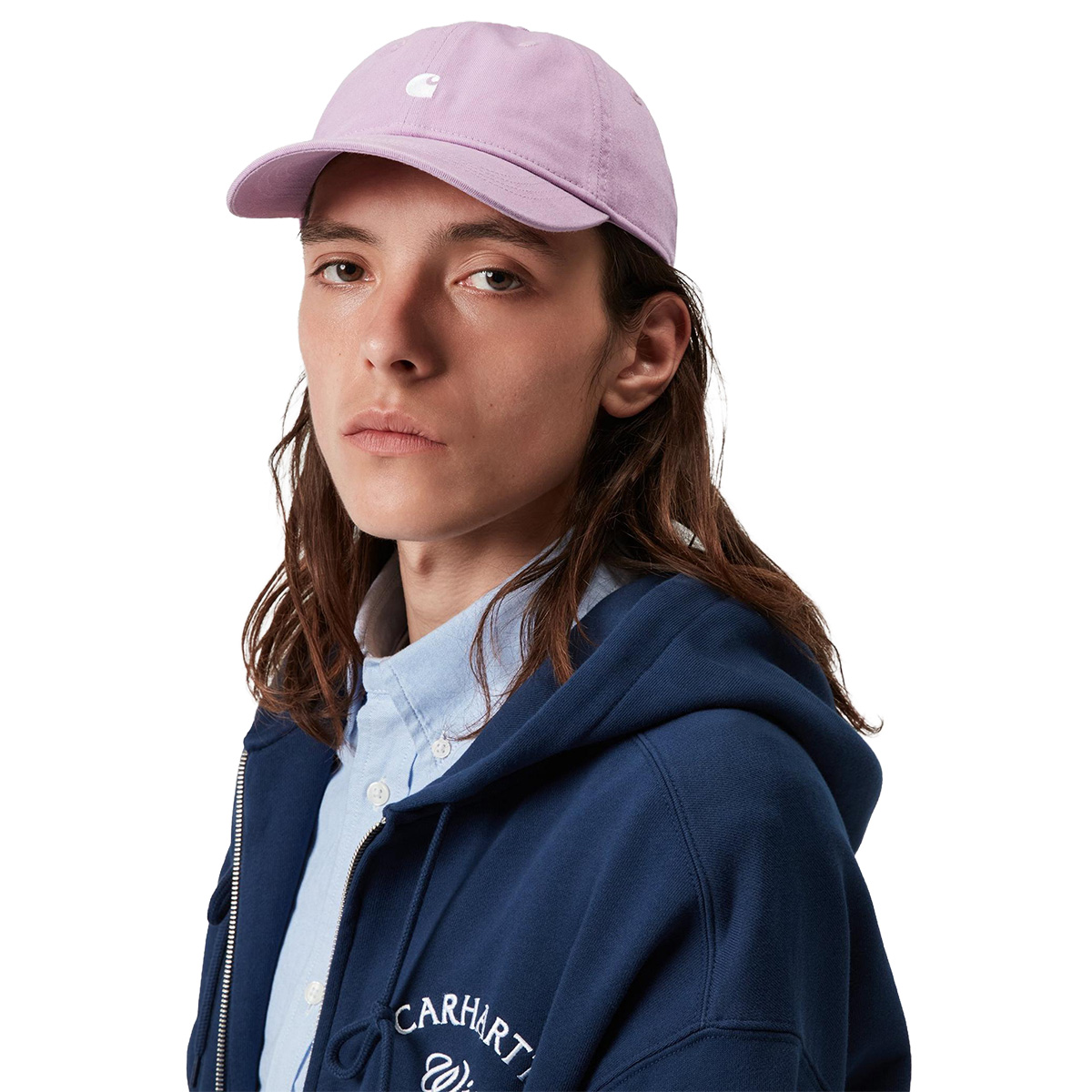 Carhartt WIP Madison Logo Cap Gentle Purple/White