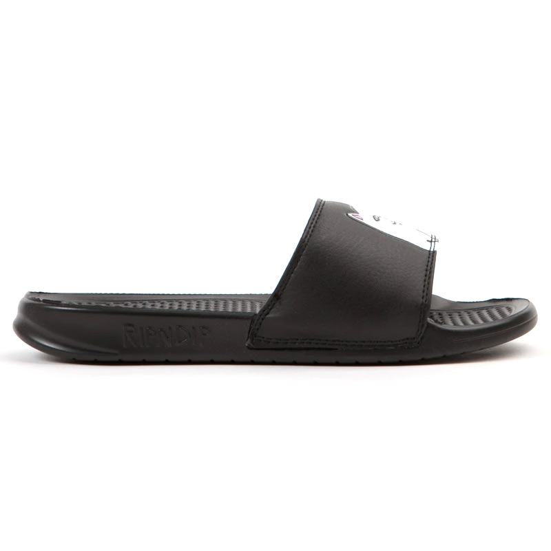 RIPNDIP Lord Nermal Slides Black RIPNDIP Lord Nermal Slides Black