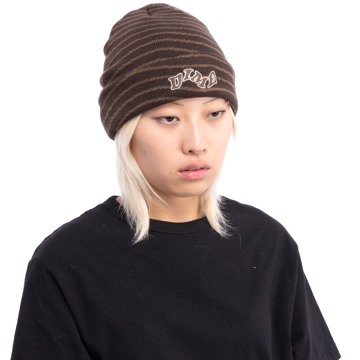 Dime College Wave Cuff Beanie Black