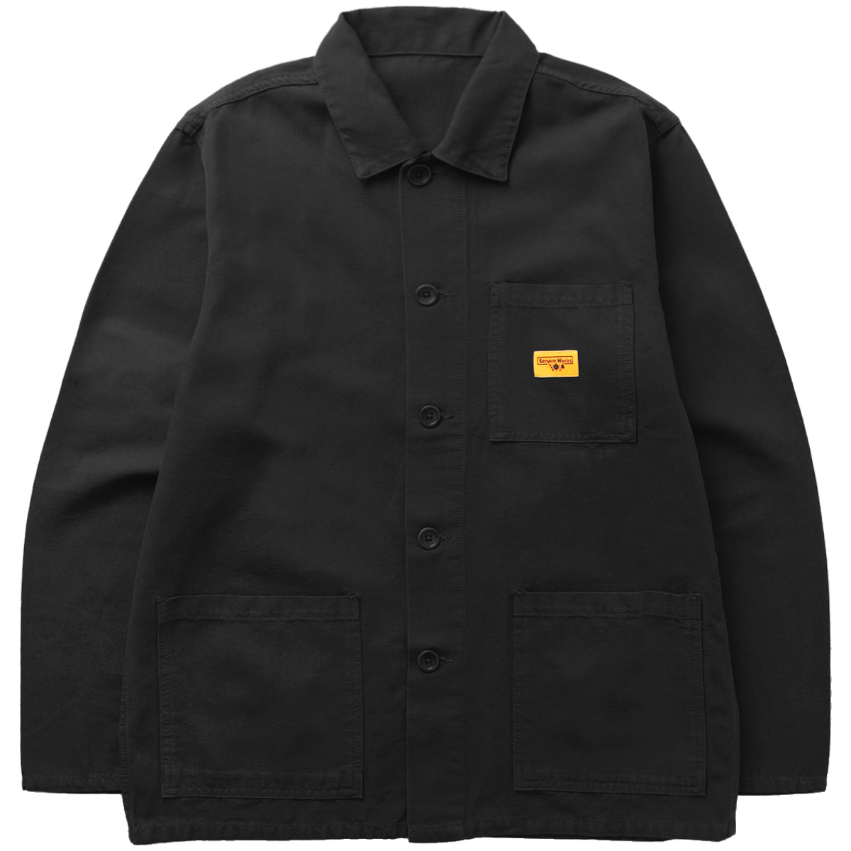 Service Works Canvas Coverall Jacket Black Service Works Canvas Coverall Jacket Black