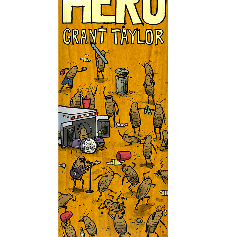 Anti Hero Grant Roached Out Skateboard Deck 8.62 Anti Hero Grant Roached Out Skateboard Deck 8.62