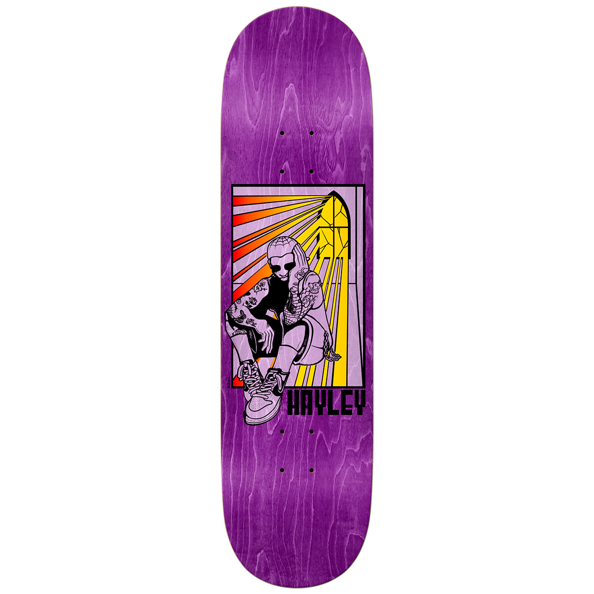 Real Hayley Stained Skateboard Deck 8.5